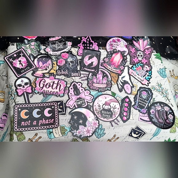 Witchy Goth Babe stickers - Picture 4 of 4